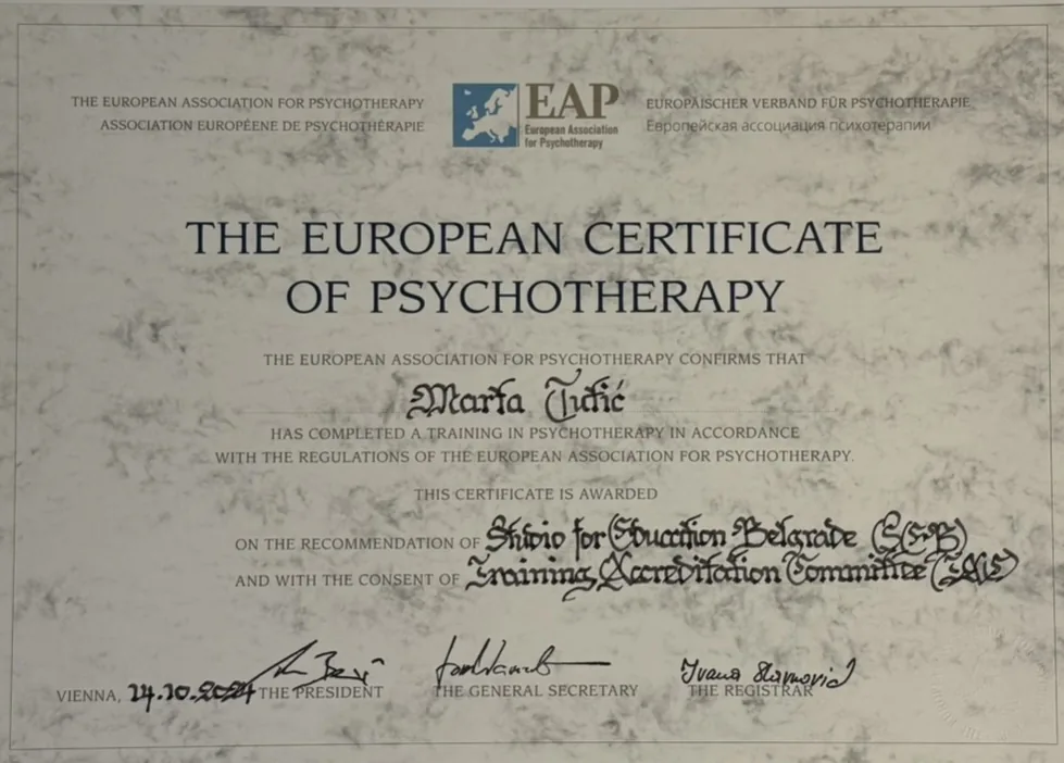 The European Certificate of Psychotherapy (EAP)